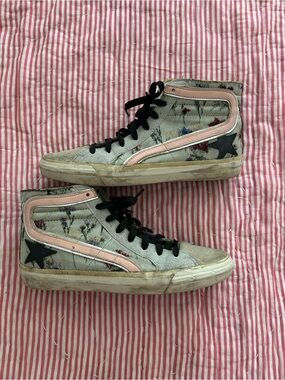 Golden Goose high top slides